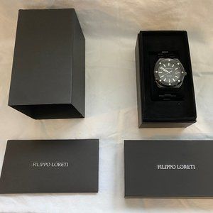 Filippo Loreti Jet Black Florence Automatic Watch